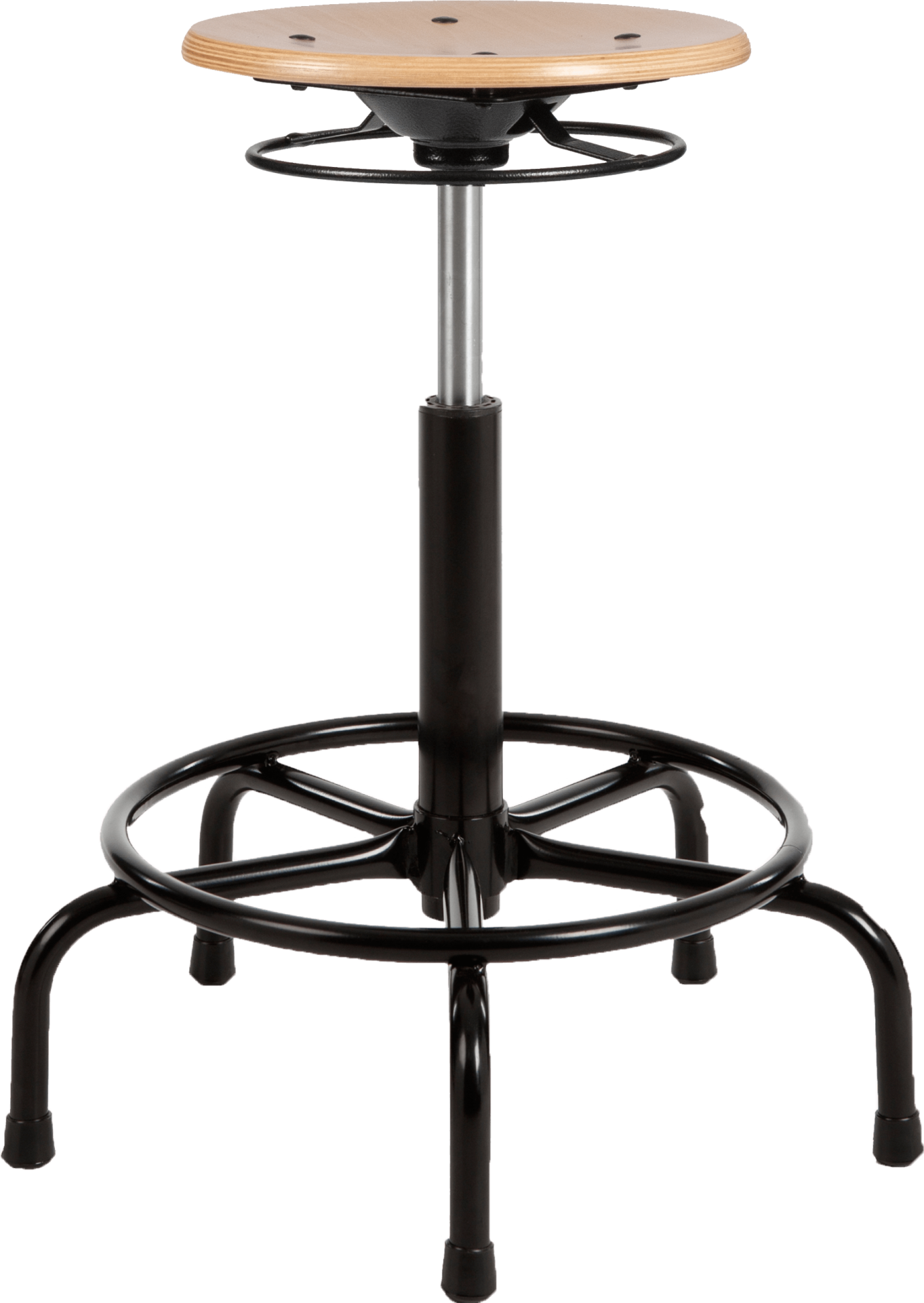 Rodachair verstelbare houten taboeret RH 200