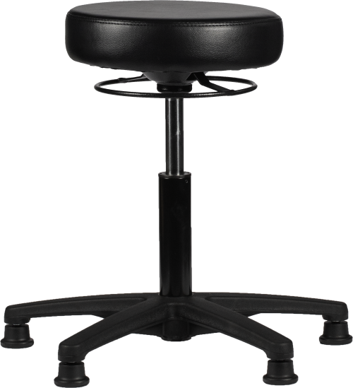 Rodachair verstelbare taboeret RS 160 kunstleder gestoffeerd