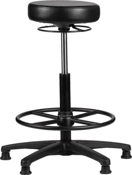 Rodachair verstelbare taboeret RS 267 kunstleder gestoffeerd