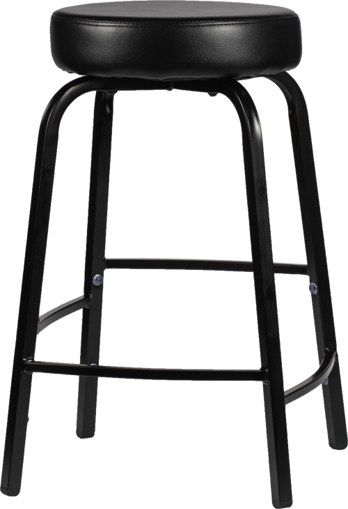 Rodachair TAS stapelbare taboeret kruk verspringende voetensteun kunstleder gestoffeerd